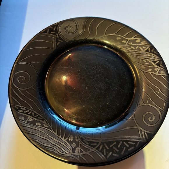 Arcoroc "Tampico" Modern Contemporary Pattern Set of 4 Desert Plates - Picture 6 of 6